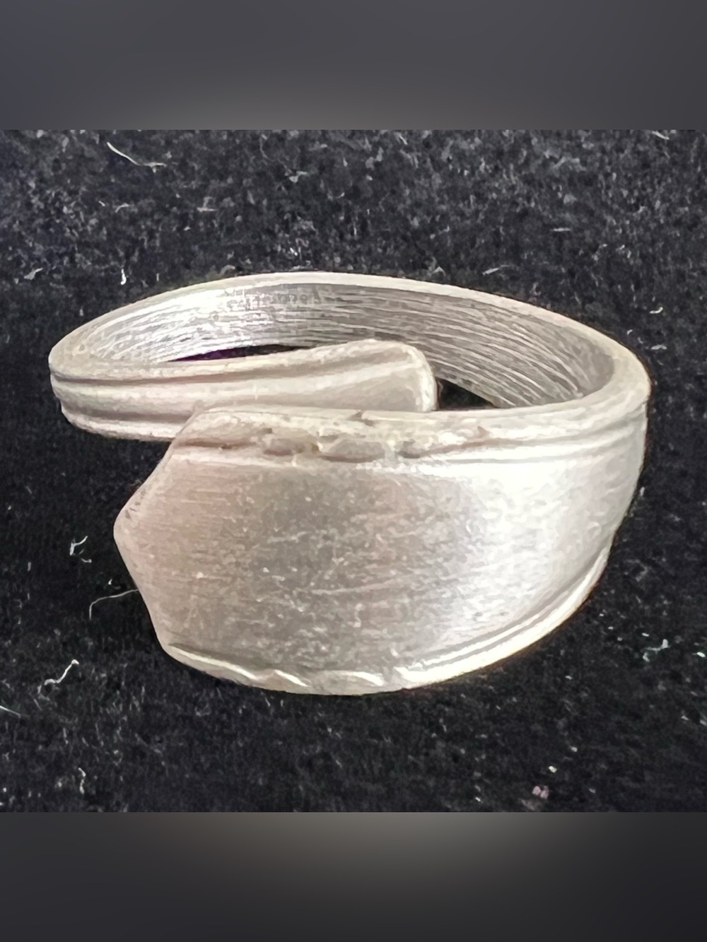 Vintage Pewter Spoon Ring